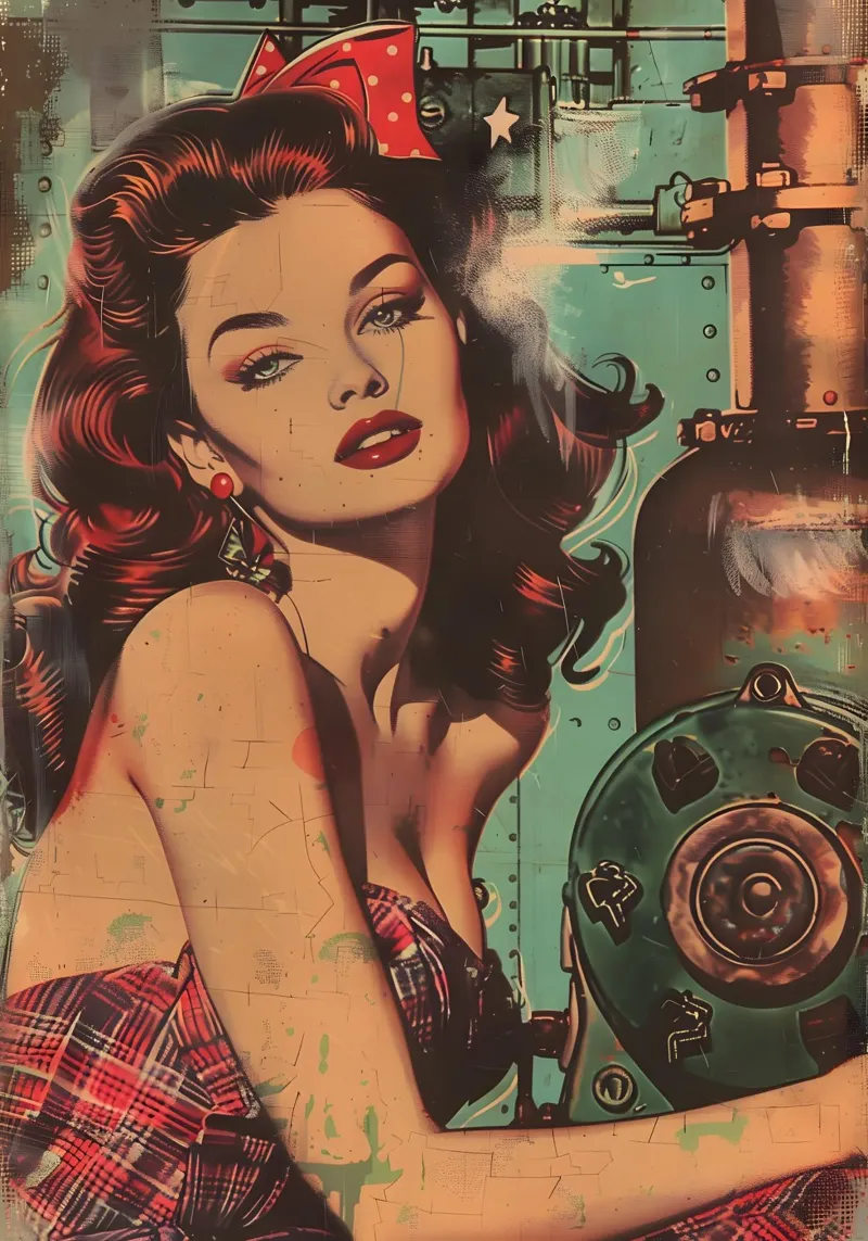 Renacimiento Pin-Up metacrilato de Artful Muse
