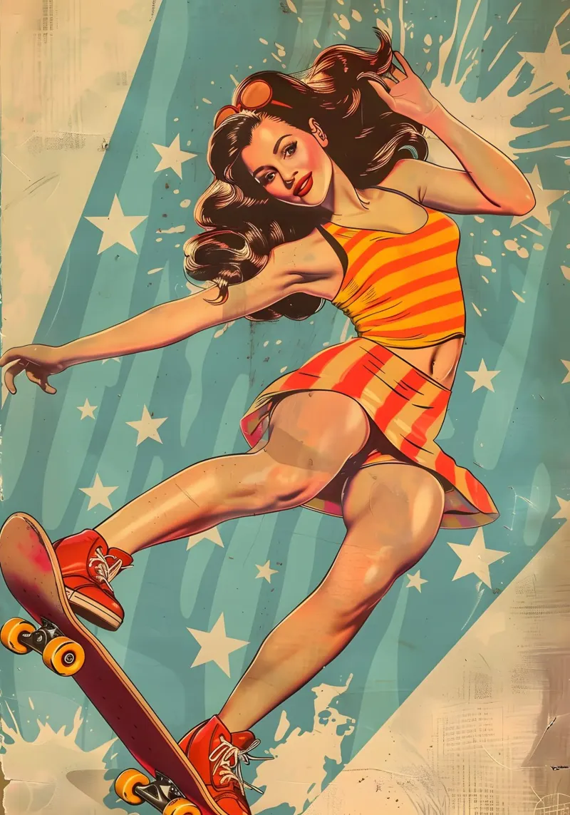 Renacimiento Pin-Up metacrilato de Artful Muse