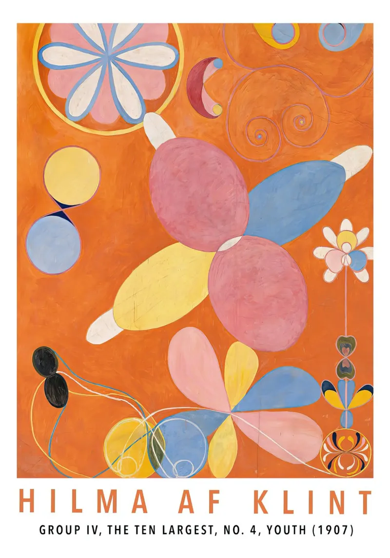 Hilma af Klint I dieci più grandi n. 4 Gruppo Giovani IV plexiglass da Lile Shop