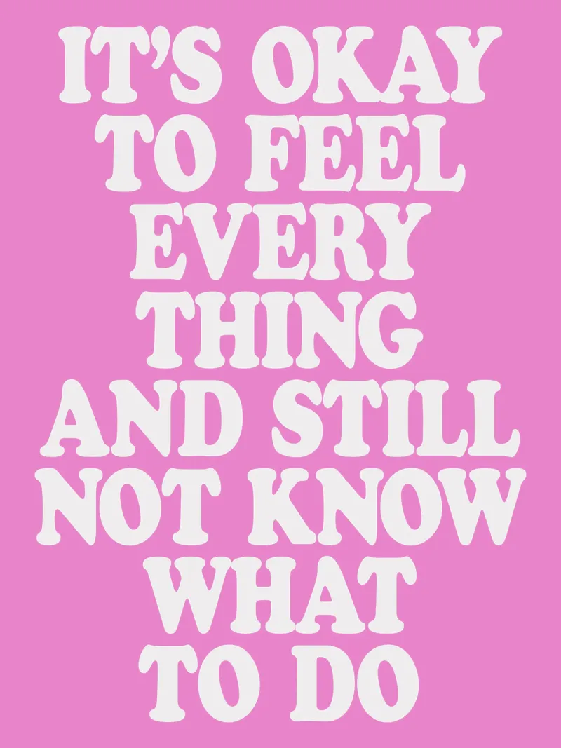 It’s Okay to Feel Everything and Still Not Know What to Do canvas by THE MOTIVATED TYPE