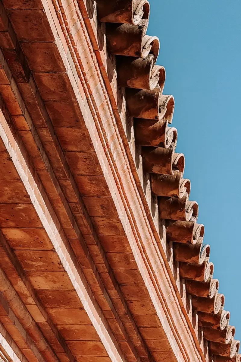 Geometrie - Plaza de España, Siviglia poster con telaio in plastica da Thilo Grøsch