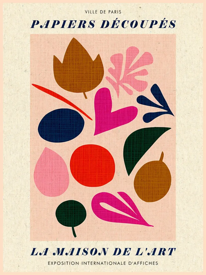 Design astratto francese poster da Amanda Studio