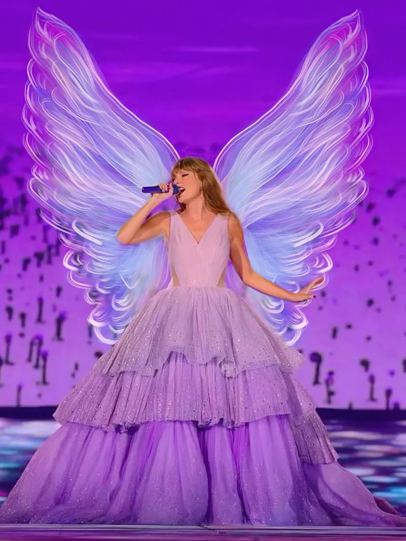 Taylor Swift singing on stage alluminio dibond da Musdadad Shop