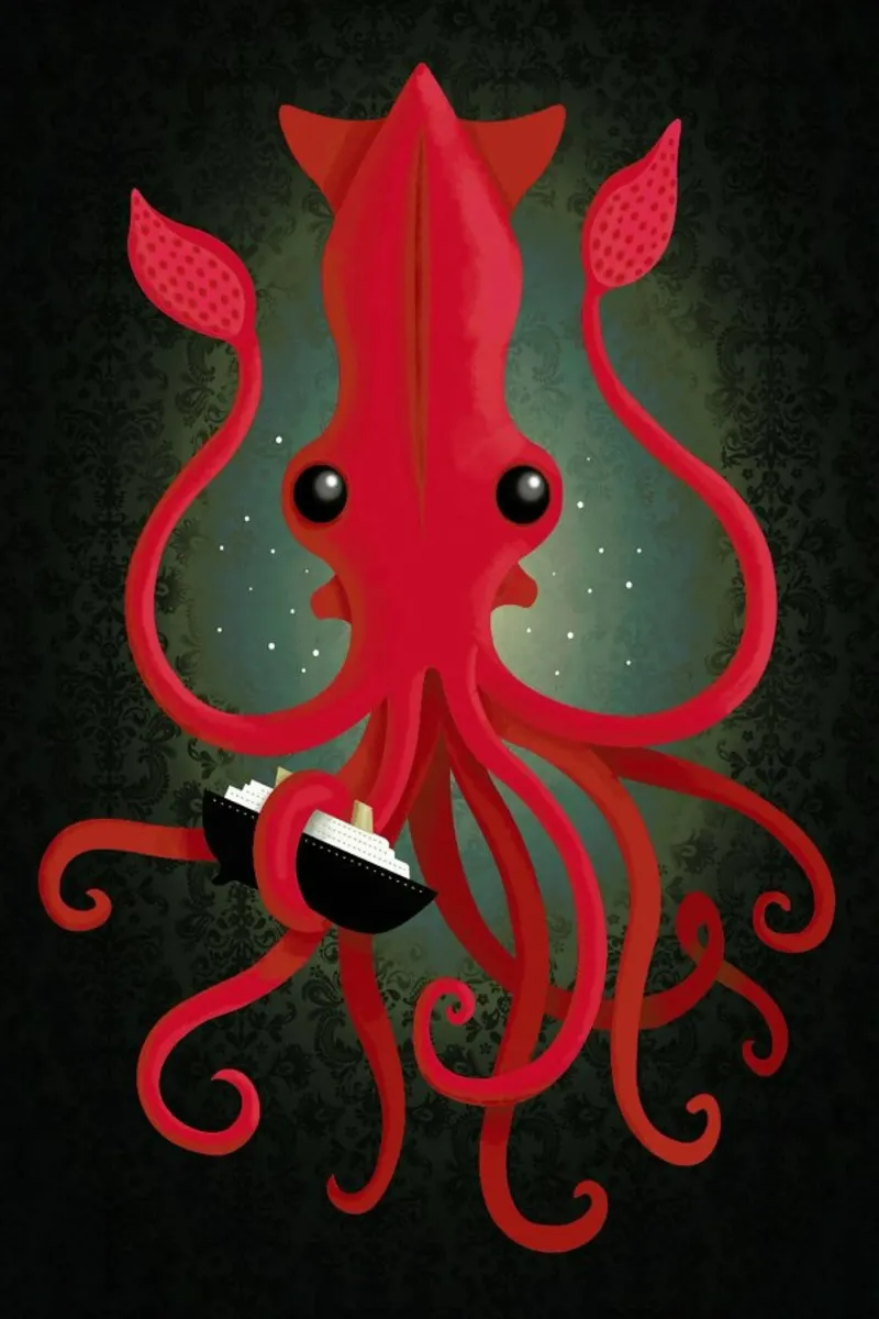 Kraken Attacken pellicola backlit da DinoMike