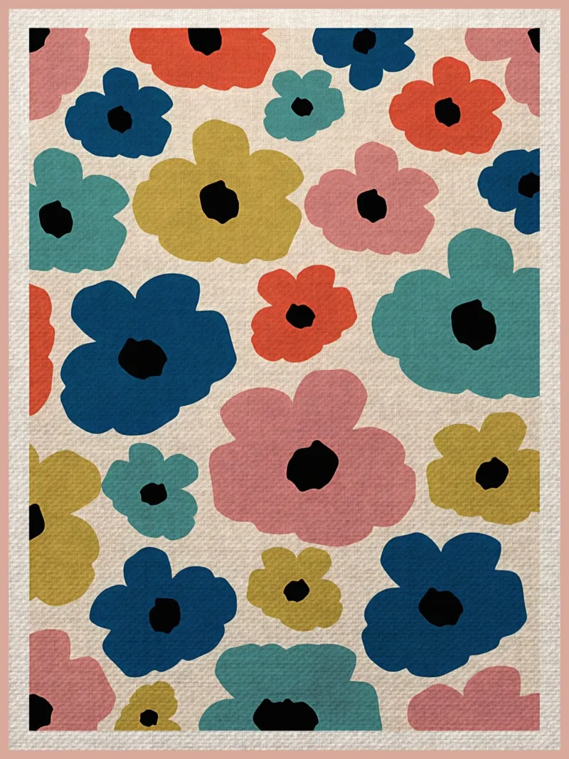 Fiori colorati e retrò carta hahnemühle da BobbyStudio