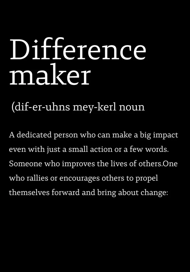 difference maker poster con telaio in alluminio da edsonramosart