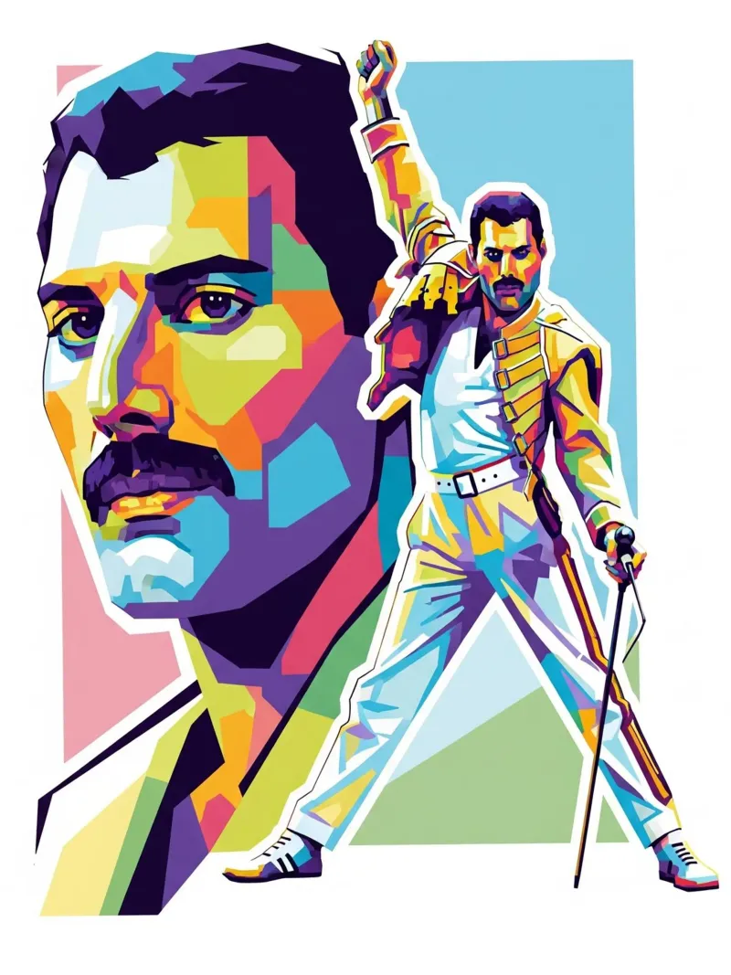 Freddie Mercury signature style pannello forex da Hantamrata