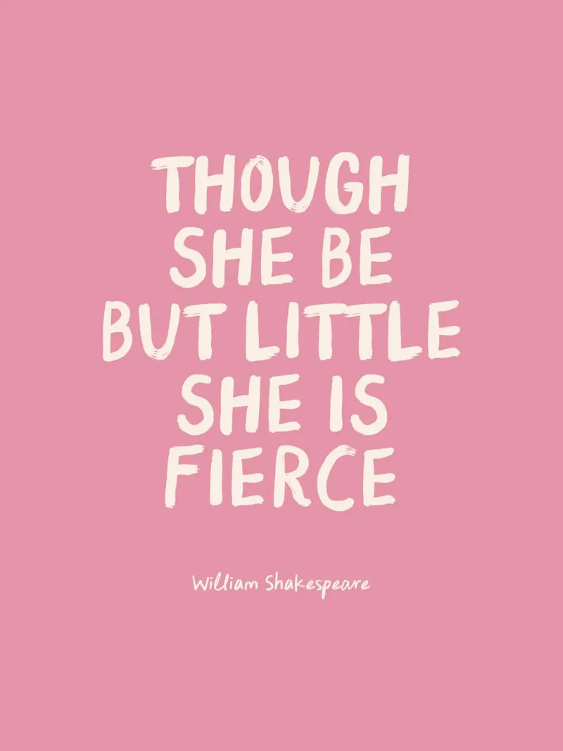 She Is Fierce - Pink - Nursery & Kids Acryl-Glas von Print52