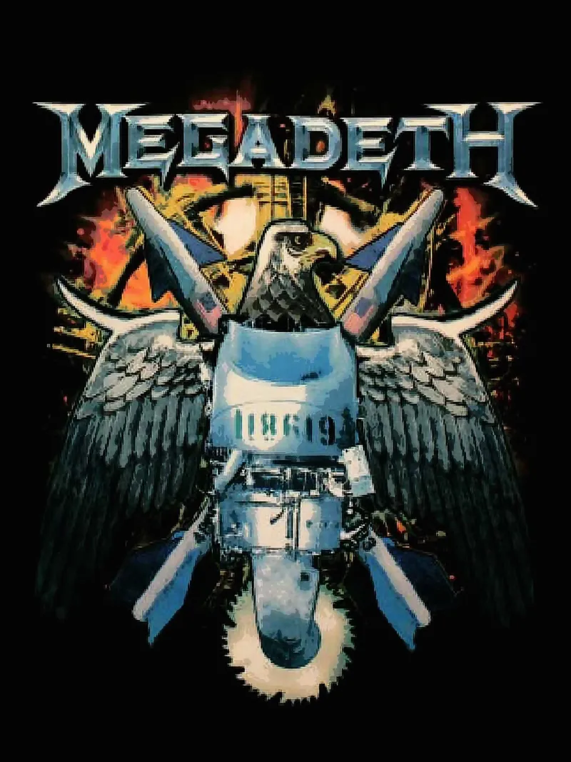 megadeth band pellicola backlit da vanhesling