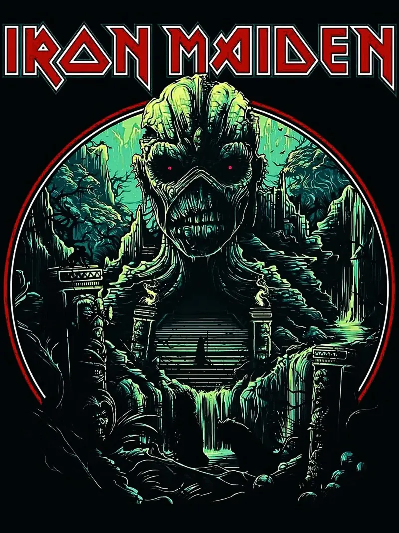 banda iron maiden lienzo de vanhesling