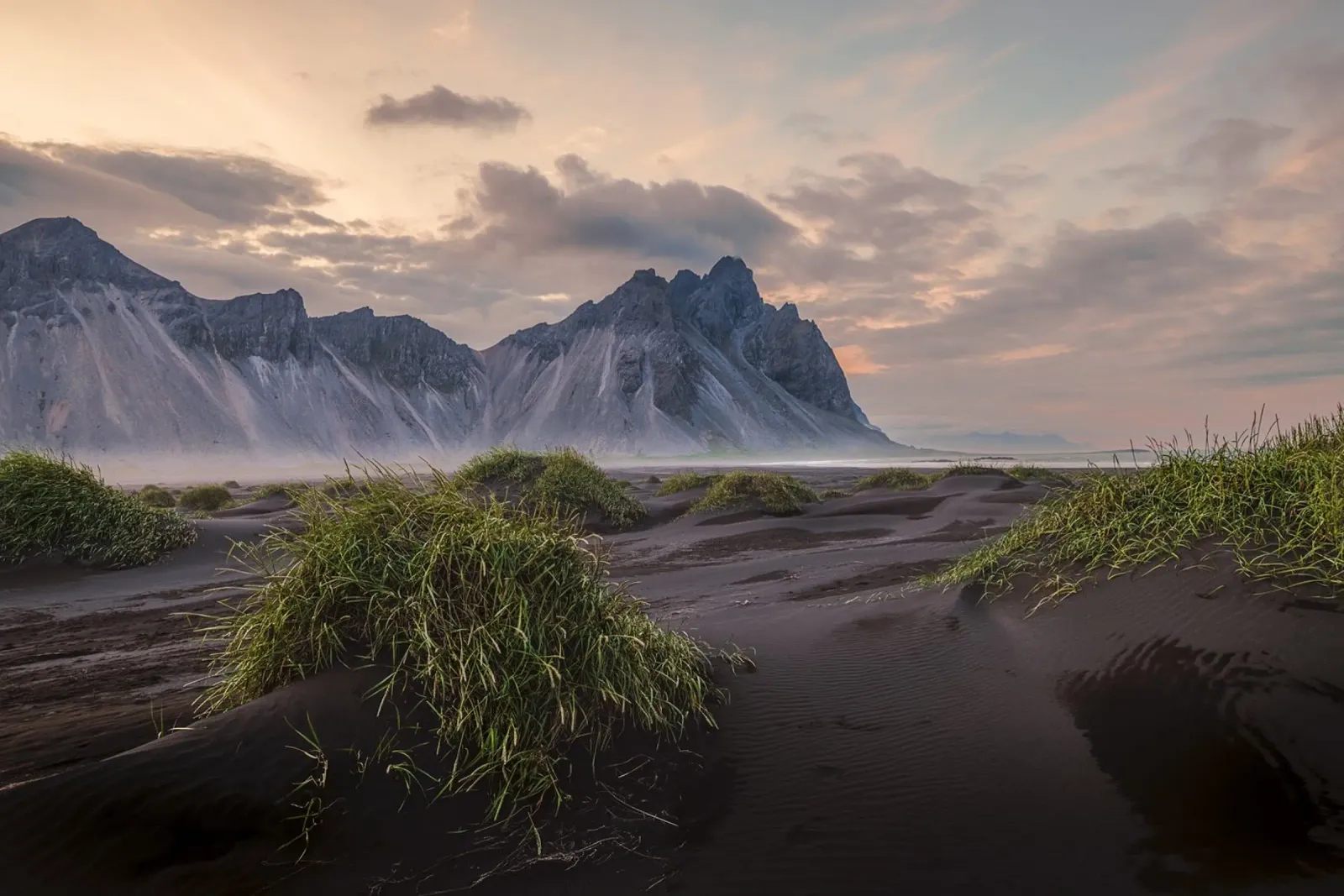 Sunset at Stokksnes Beach acrylic glass by thetraveller