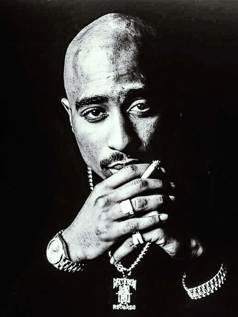 Tupac Shakur pellicola backlit da vanhesling