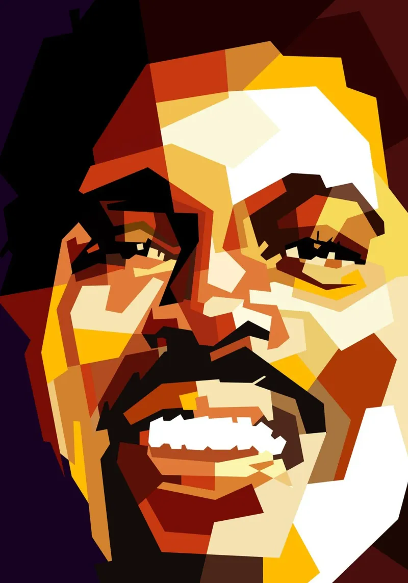 Billy Ocean 80s Pop Singer canvas by Artkreator