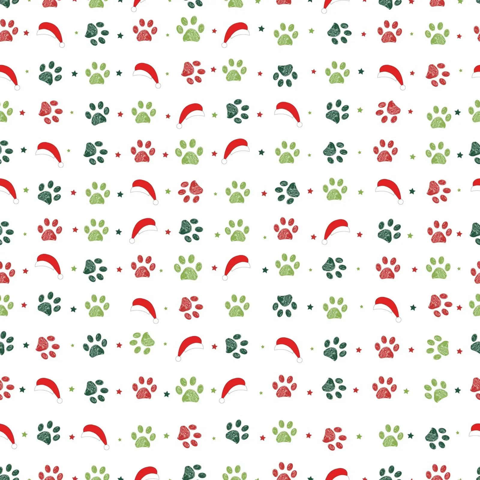 Design scandi verde, zampe rosse con cappelli di Babbo Natale plexiglass da gulsengunel