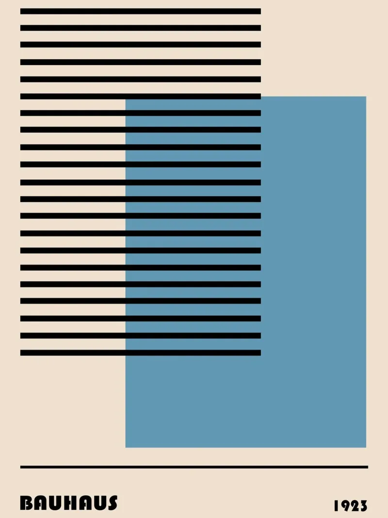 Bauhaus 1923 Poster - Minimal Art Print acrylic glass by Studio Vibe
