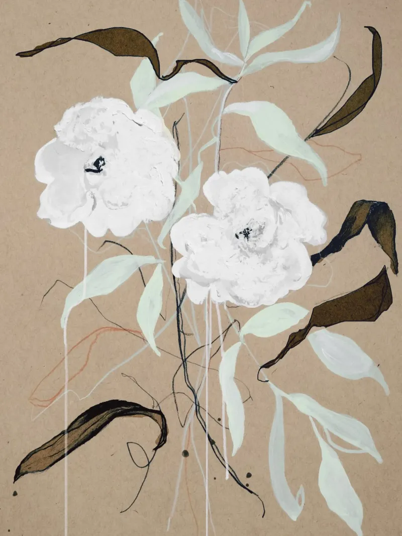 In the Light 2 - Floral Art forex plate by Leigh Viner