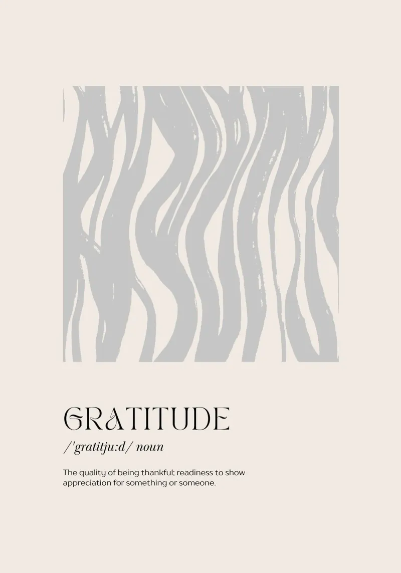 GRATITUDE Abstrakt - Subtile Wellen Definition Druck Hahnemühle von NorwesClub