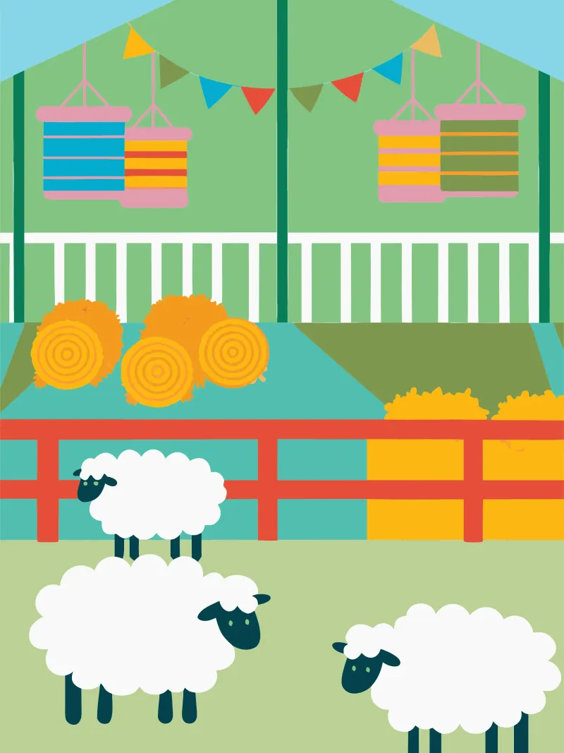 Allevamento di pecore carta hahnemühle da CUTE ANIMALS