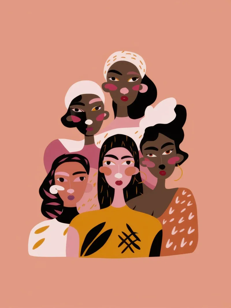 Sisterhood Beautiful Mosaic hahnemühle by Prism Ritual