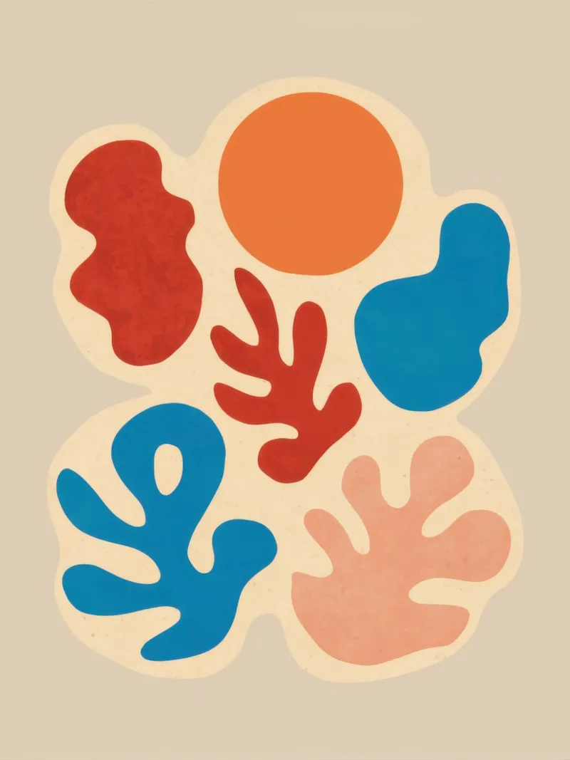 Studio di forme astratte poster da Flock Reverie