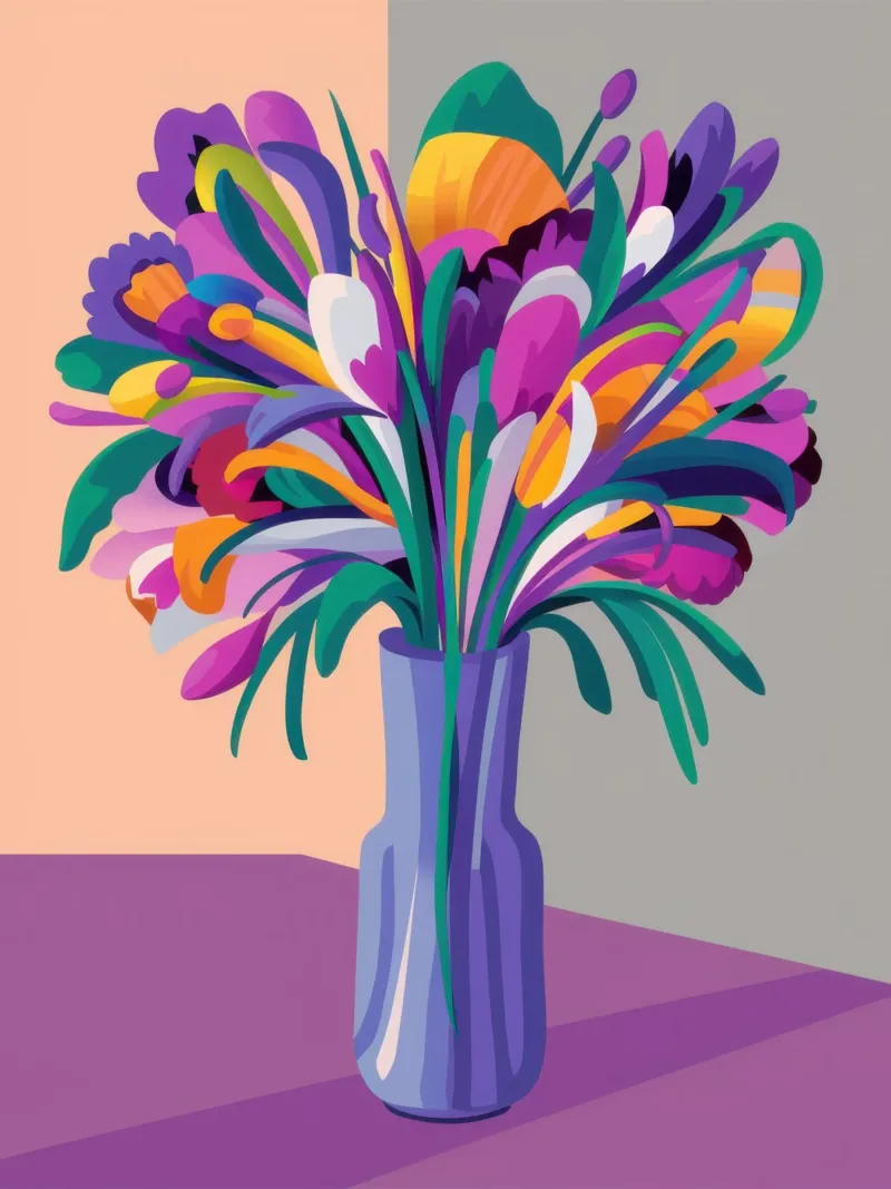 Bouquet iridescente carta hahnemühle da Veil Maya