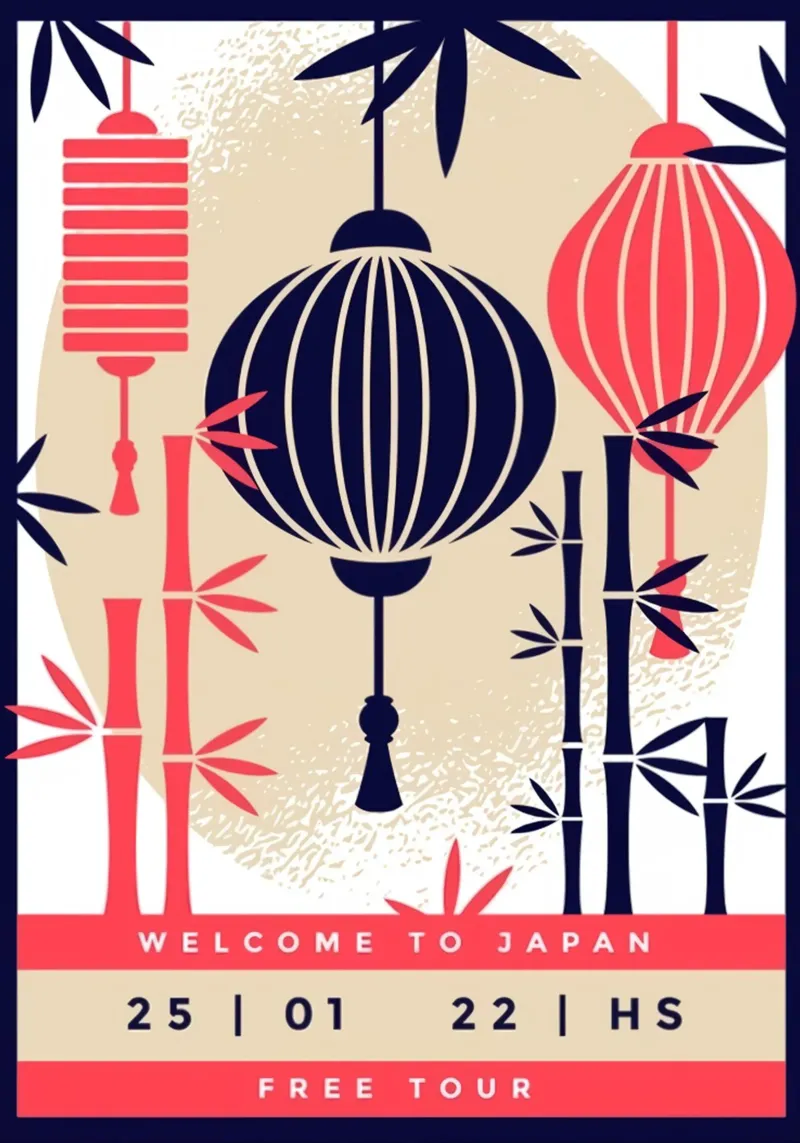 Poster Giappone pellicola backlit da James shop