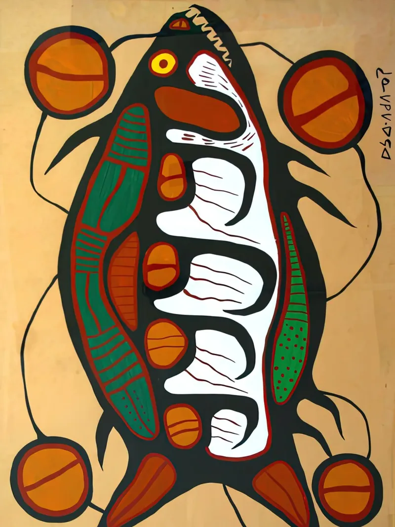 Spirit Fish Vintage alluminio dibond da ARTMAIACREATION