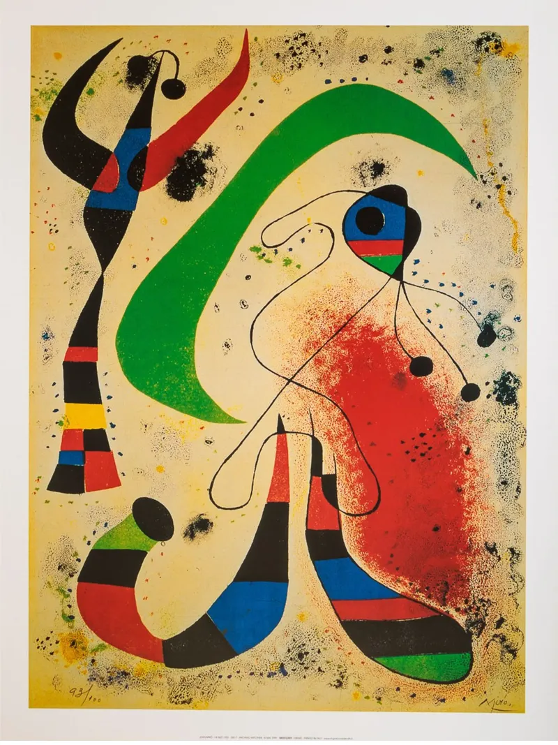 Joan Miro - La notte (1953) pellicola backlit da Sharon Breitenberg