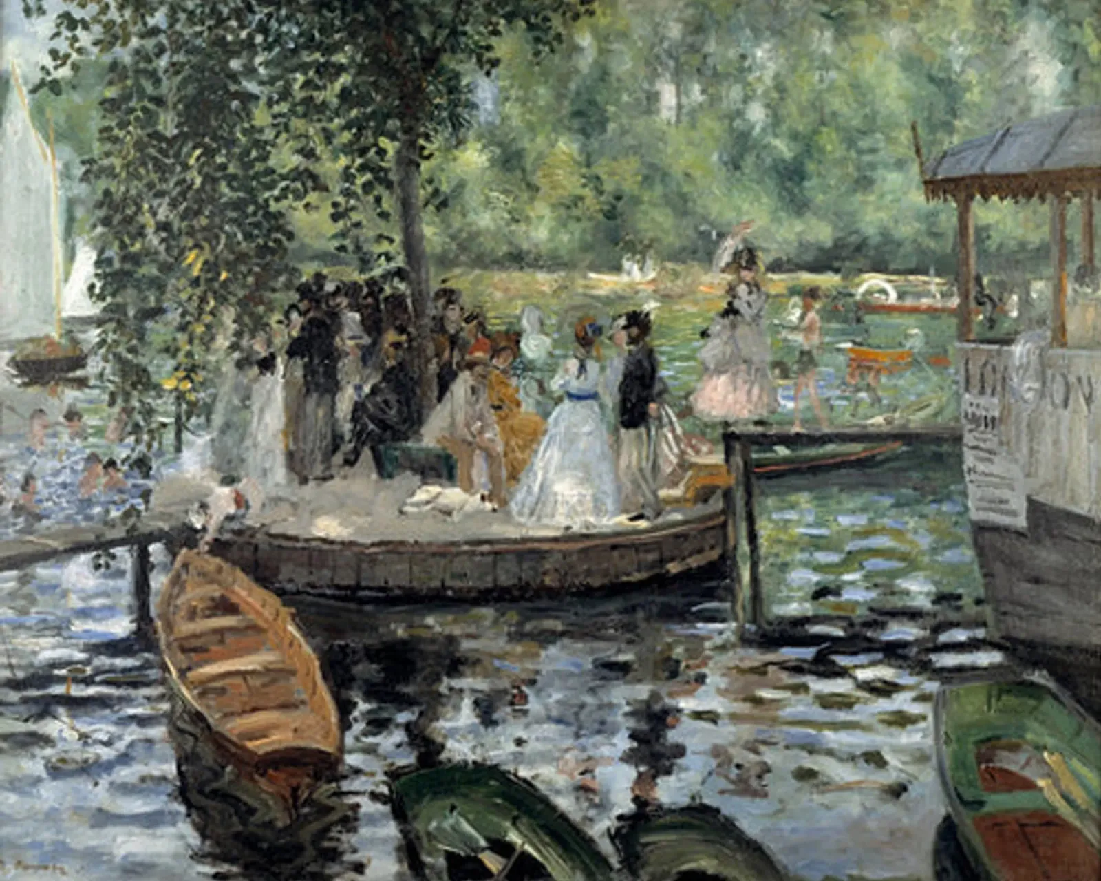 La Grenouillere, 1869 pellicola backlit da LaurelArt