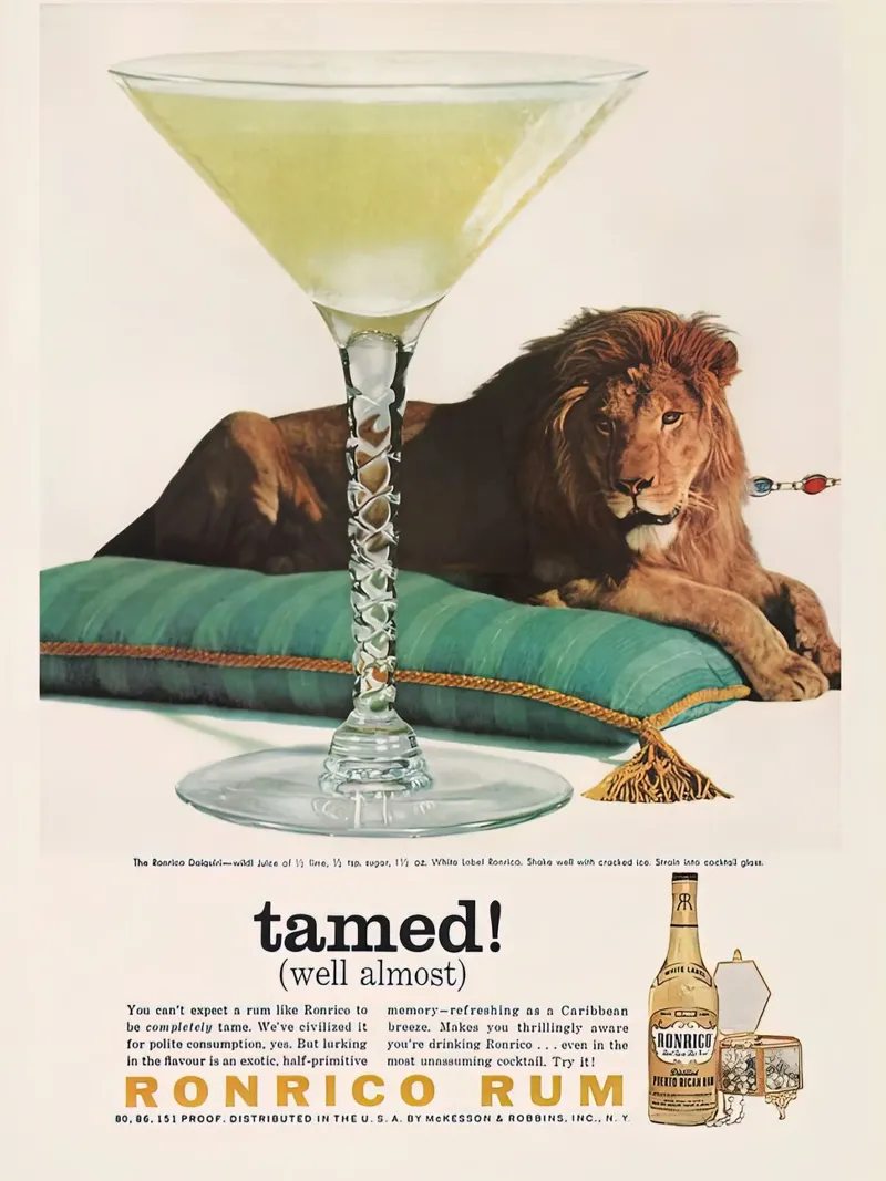 RUM AD Cocktail rétro hahnemühle de Cocktail Drink
