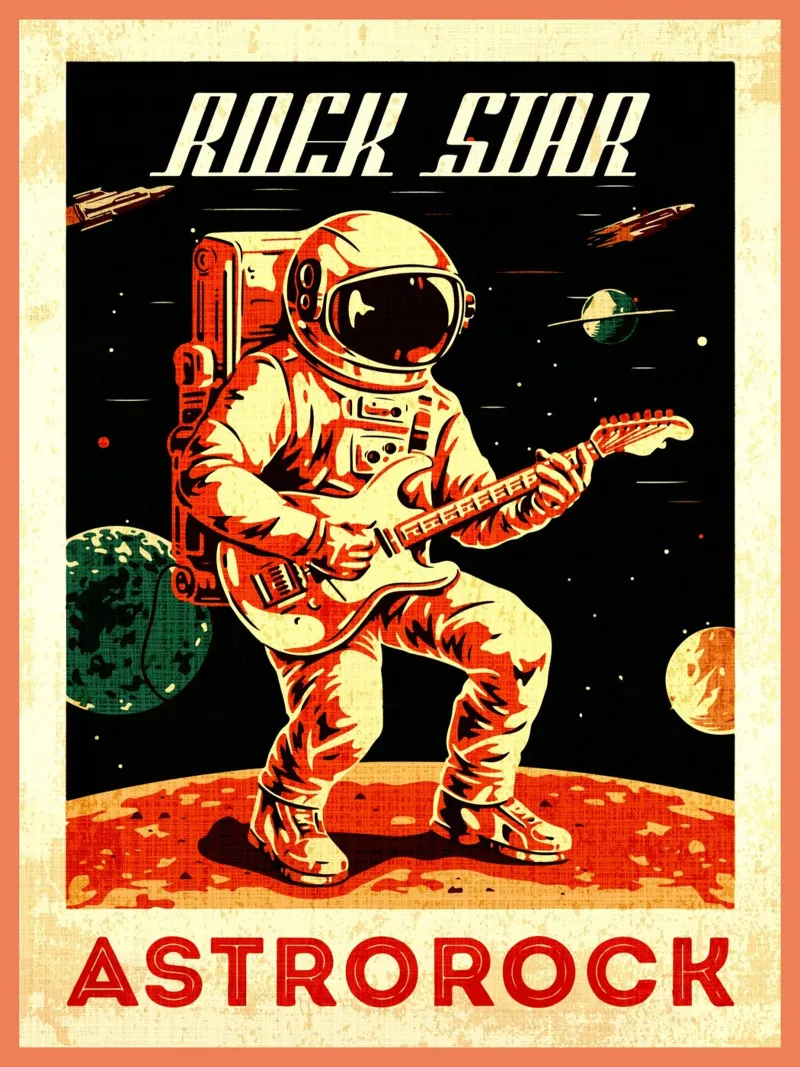 Rock Star Astrorock pellicola backlit da Drew Studio