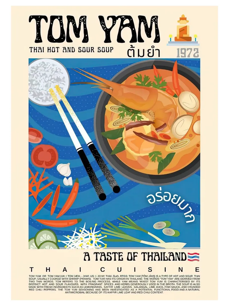 Tom Yam plexiglass da Food Market