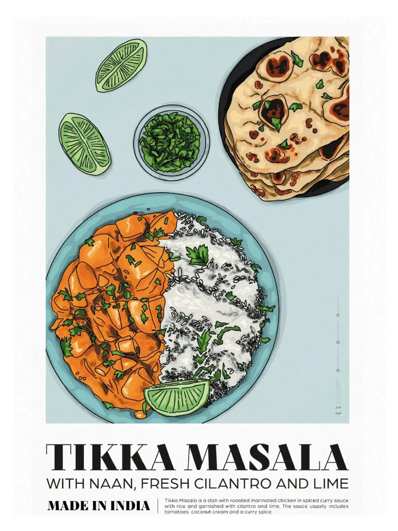 Tikka Masala pellicola backlit da Food Market