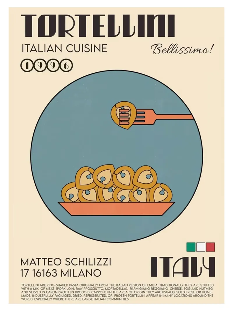 I tortellini poster da Food Market