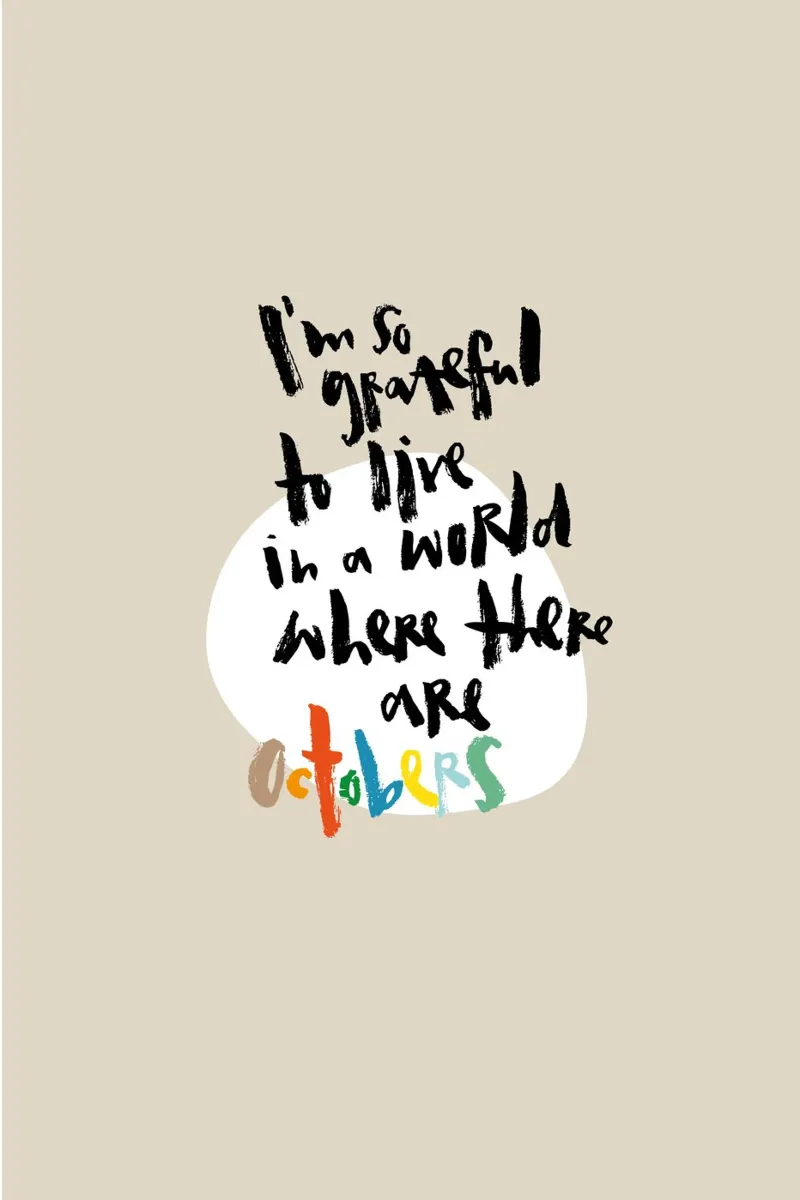 So grateful for October pellicola backlit da Brushmeetspaper