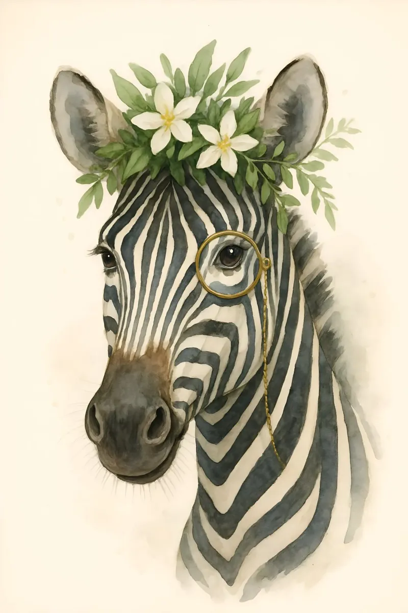 Il botanico Zebra pellicola backlit da Graceful Desine