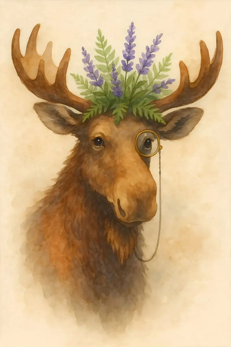 Der Lavendel-Gentleman Poster von Graceful Desine