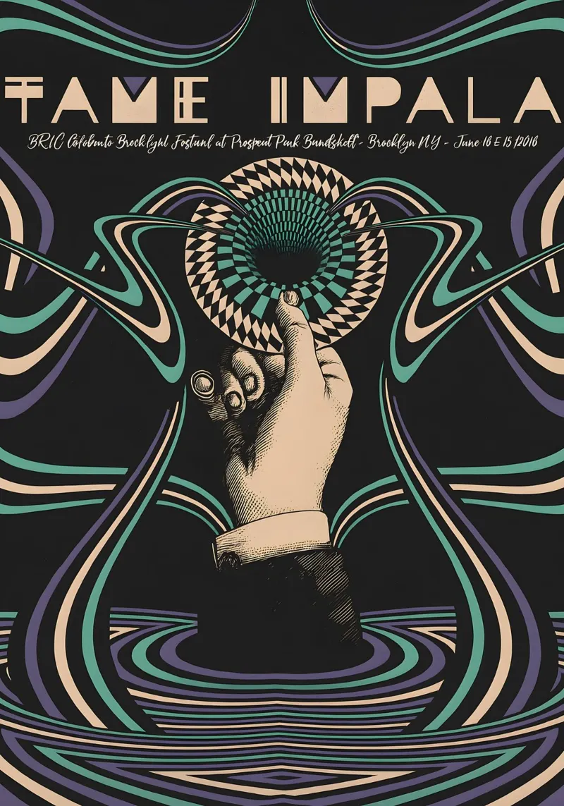 JIAOR Classic Music Poster Tame Impala Canvas hahnemühle by DGUnder