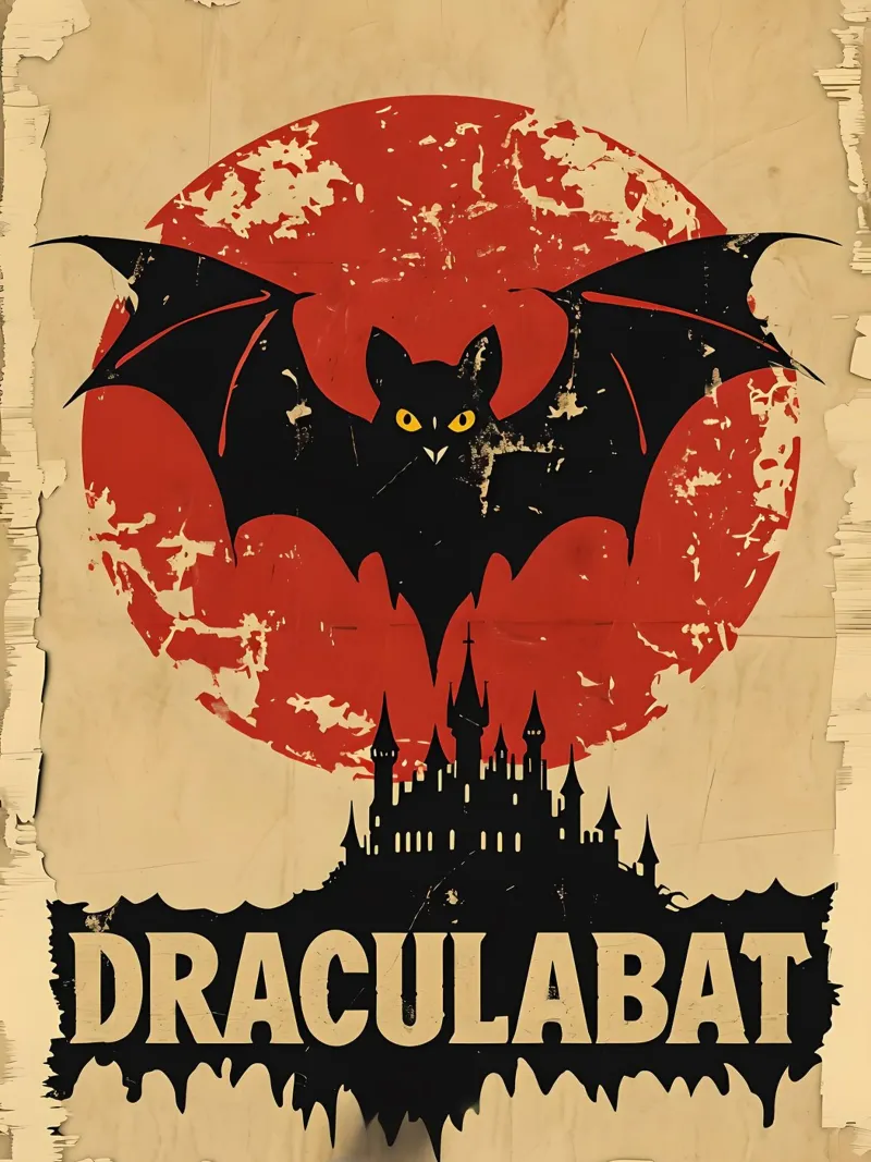 Poster d'epoca di Draculabat carta hahnemühle da 🥝 KIWI STORE