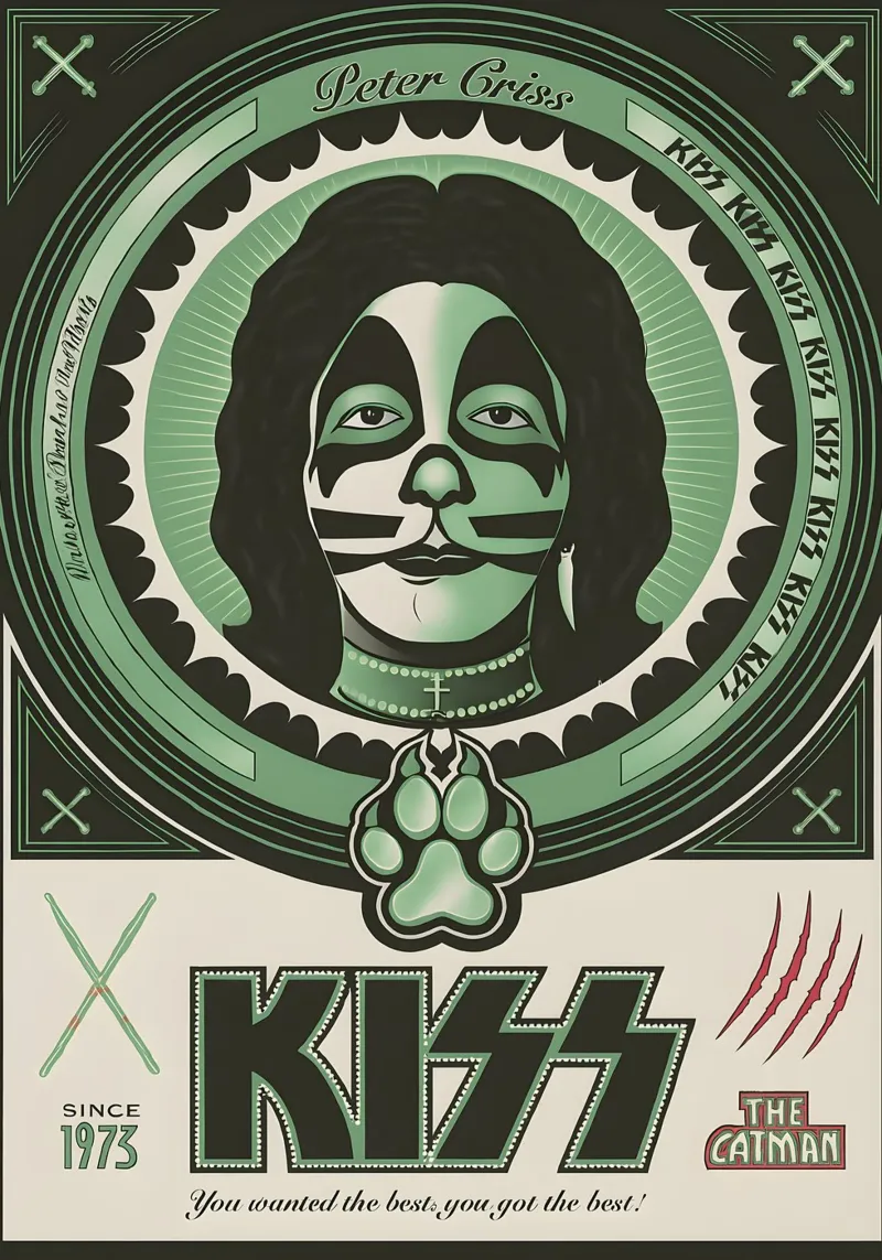 KISS Ace Frehley Dedication to my Heroes! 2015 Poster canvas by DGUnder