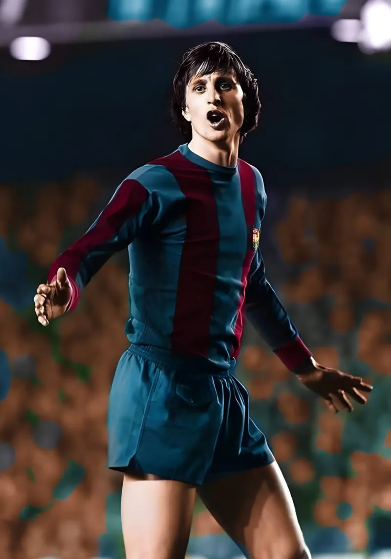 Johan Cruyff pellicola backlit da Low poly art