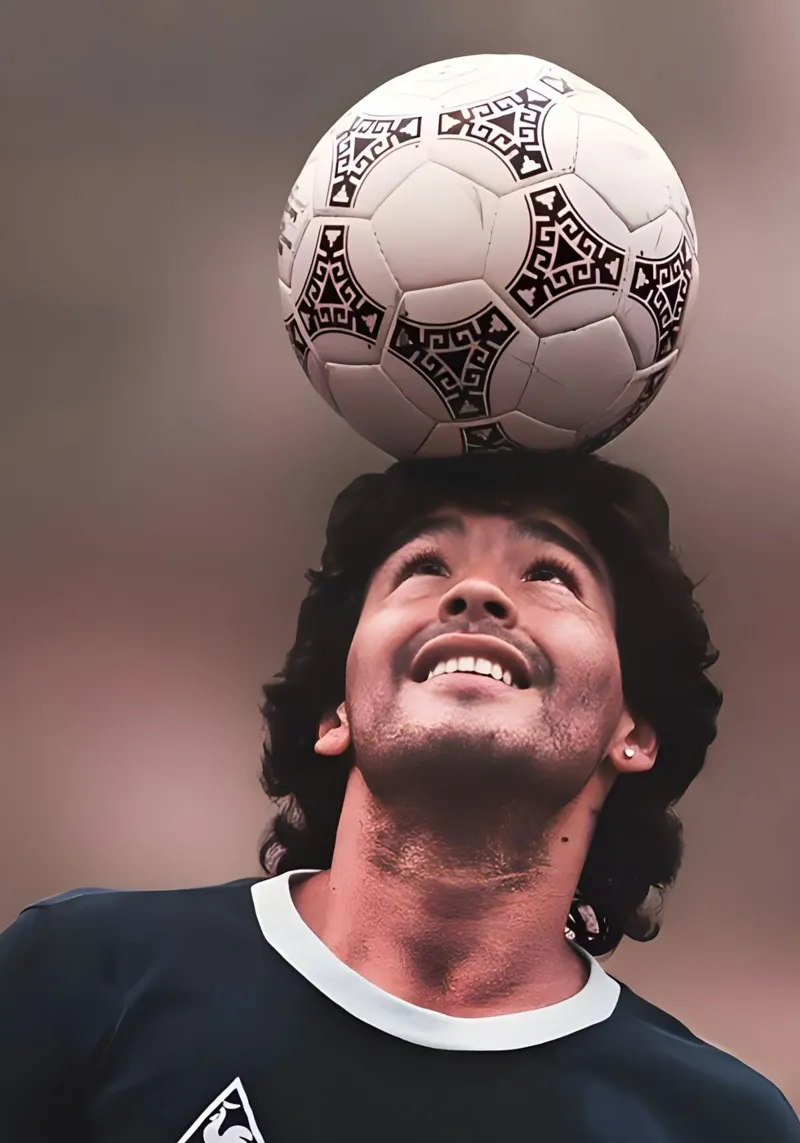 Maradona pellicola backlit da Low poly art