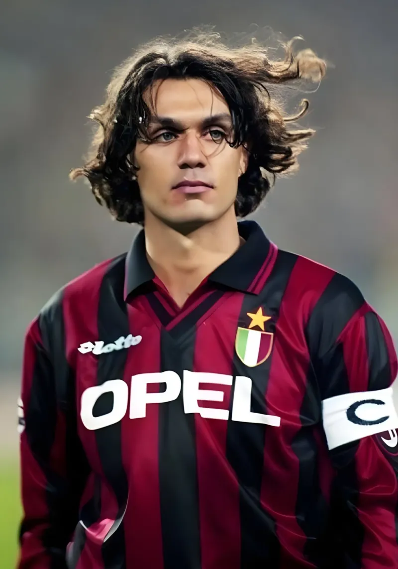 Paolo Maldini pellicola backlit da Low poly art