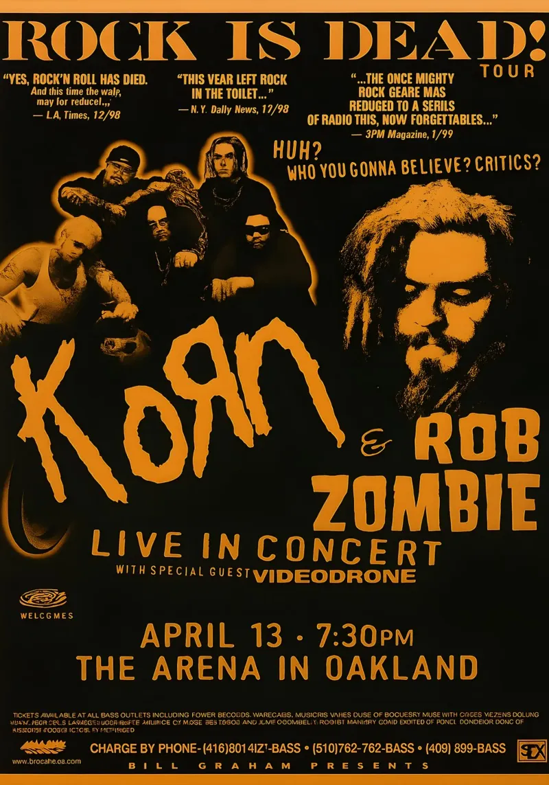 KORN Rob Zombie Poster pellicola backlit da DGUnder