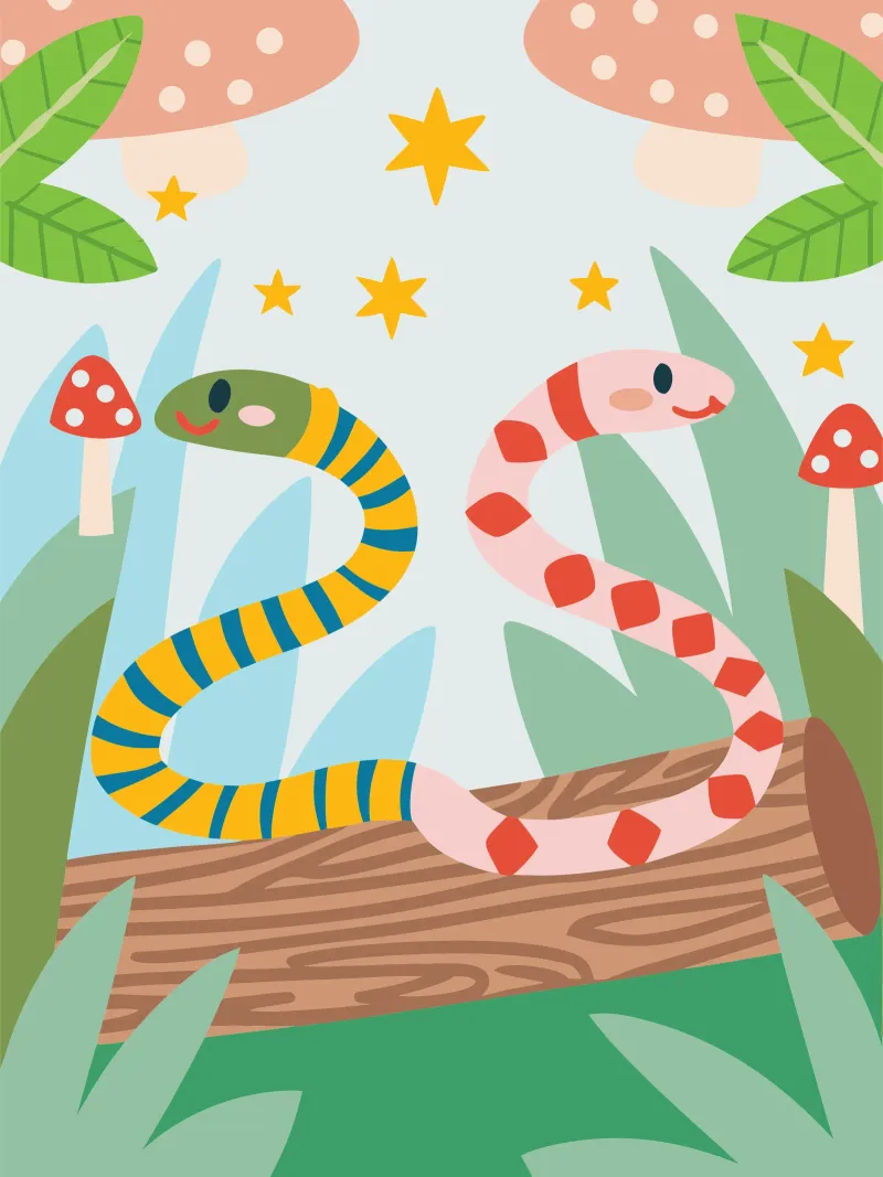 Due serpenti pellicola backlit da CUTE ANIMALS
