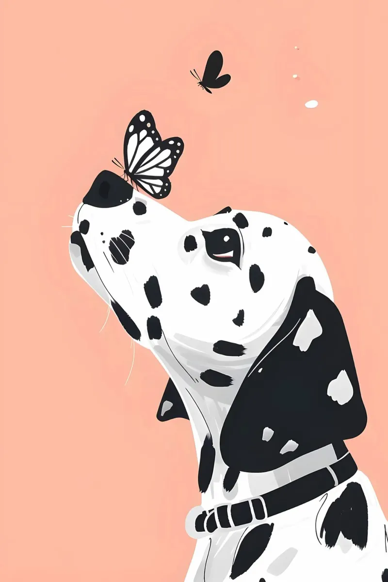 Cane dalmata pellicola backlit da Brayan
