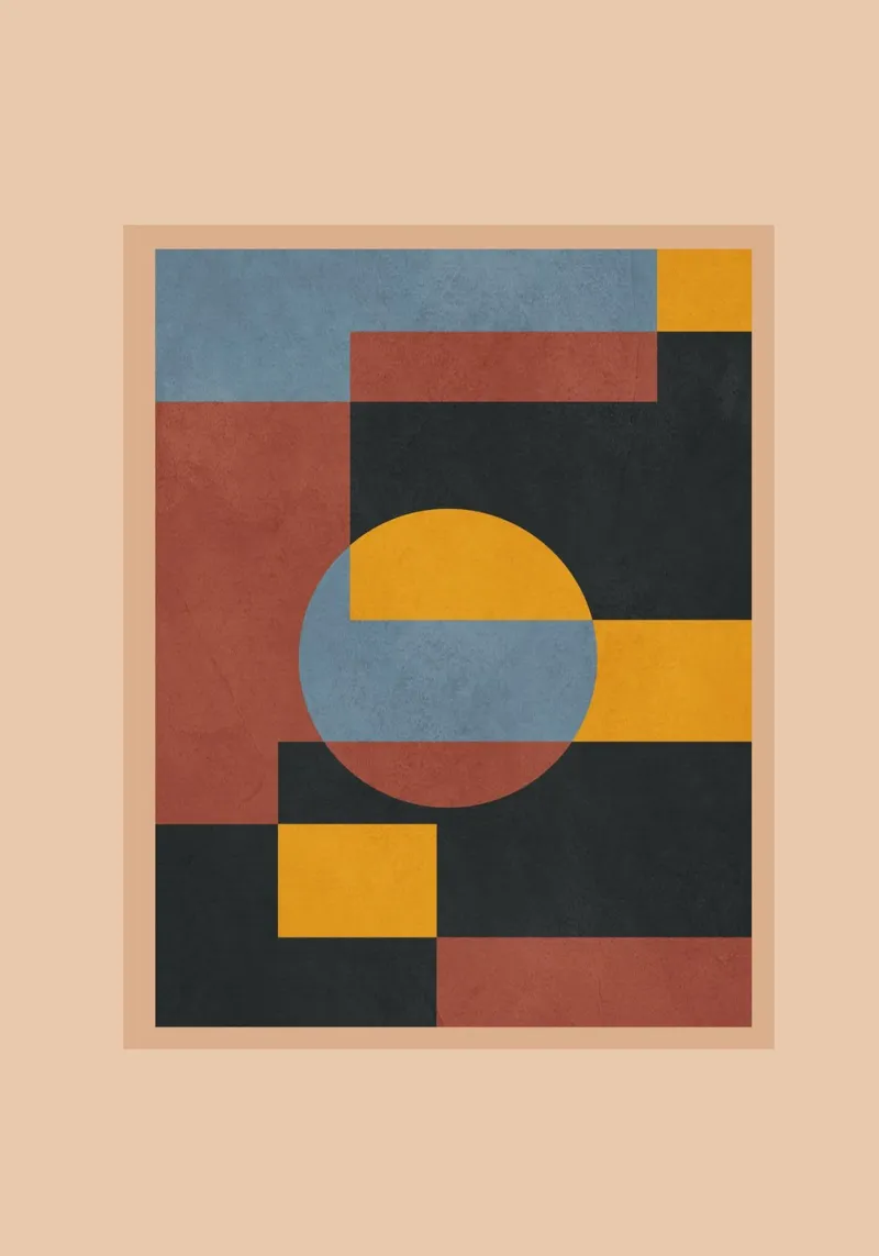 Minimal Geometric Art 3 pellicola backlit da cityart