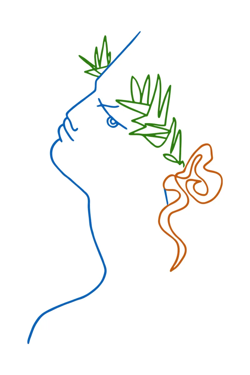 Jean Cocteau - Kunstwerk 4 canvas met Baklijst van https://www.juniqe.com/uk/shop/Henndraws