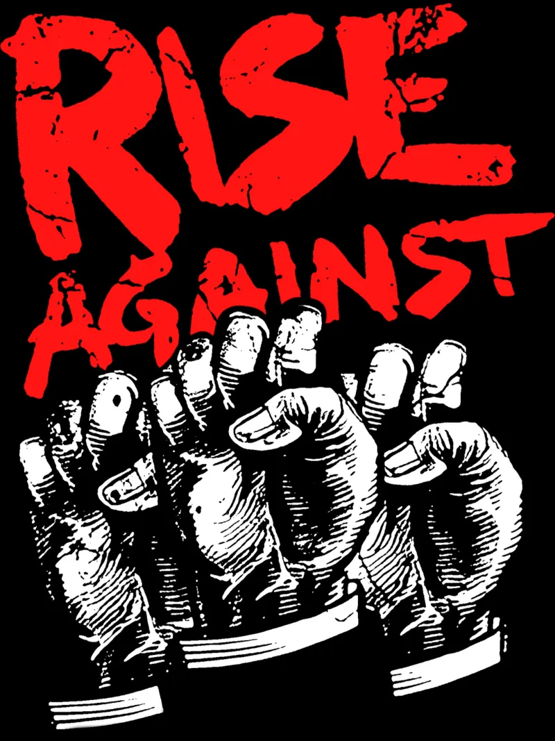 Maglietta Rise Against Basic pellicola backlit da dhikafitra.png1