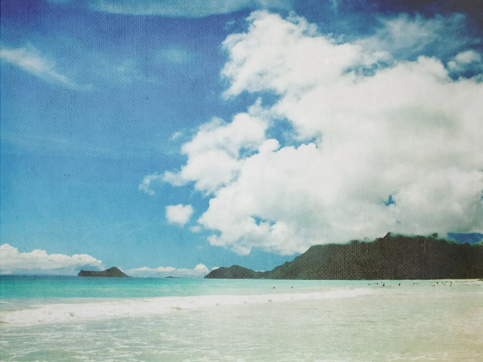 Rêves hawaïens vintage poster avec cadre en plastique de Wanderlust Vibes